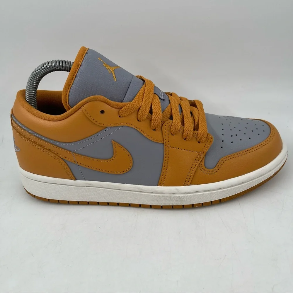 👞 Nike Air Jordan 1 Low - Size 8 - Cement Grey Chutney Sail Sneakers